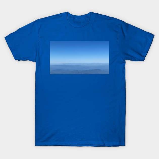 West over the Blue Mountains T-Shirt by Musing Life